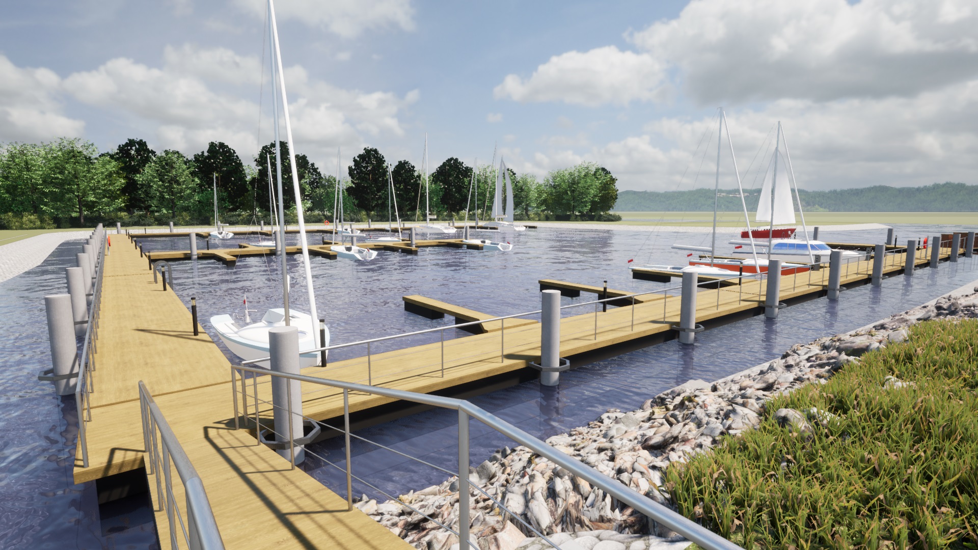 Siedem firm chce budować marinę w Moczyłach