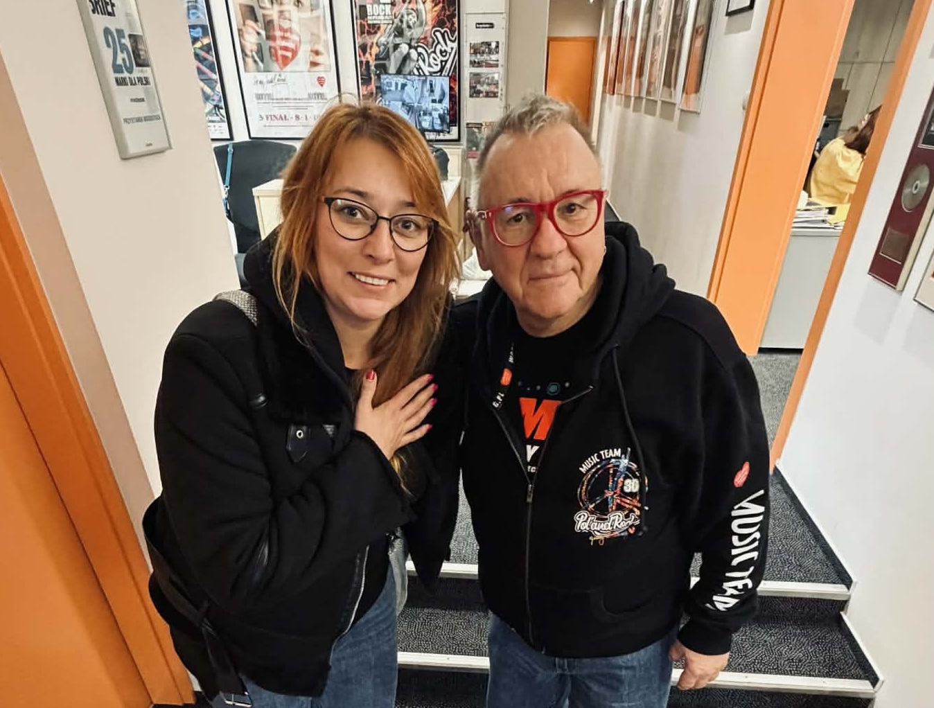 Wizyta w sercu WOŚP! Szefowa sztabu w GOKSiR spotkała się z Jurkiem Owsiakiem