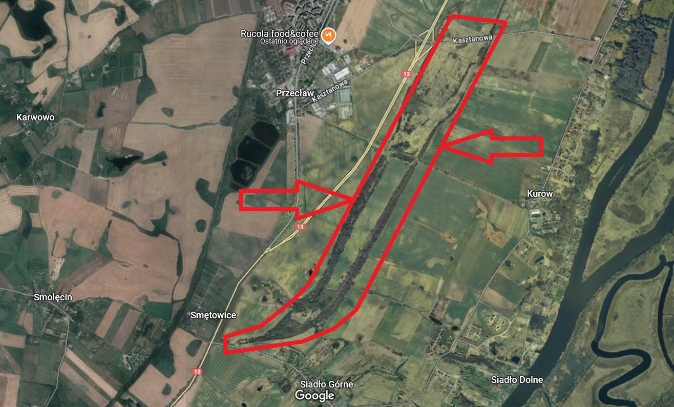 Pomiędzy Ustowem a Smętowicami Niemcy planowali wielką budowę