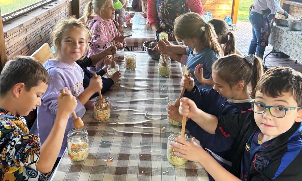 Kapusta pod nogami, a potem własna kiszonka. Nietypowa lekcja uczniów z Będargowa