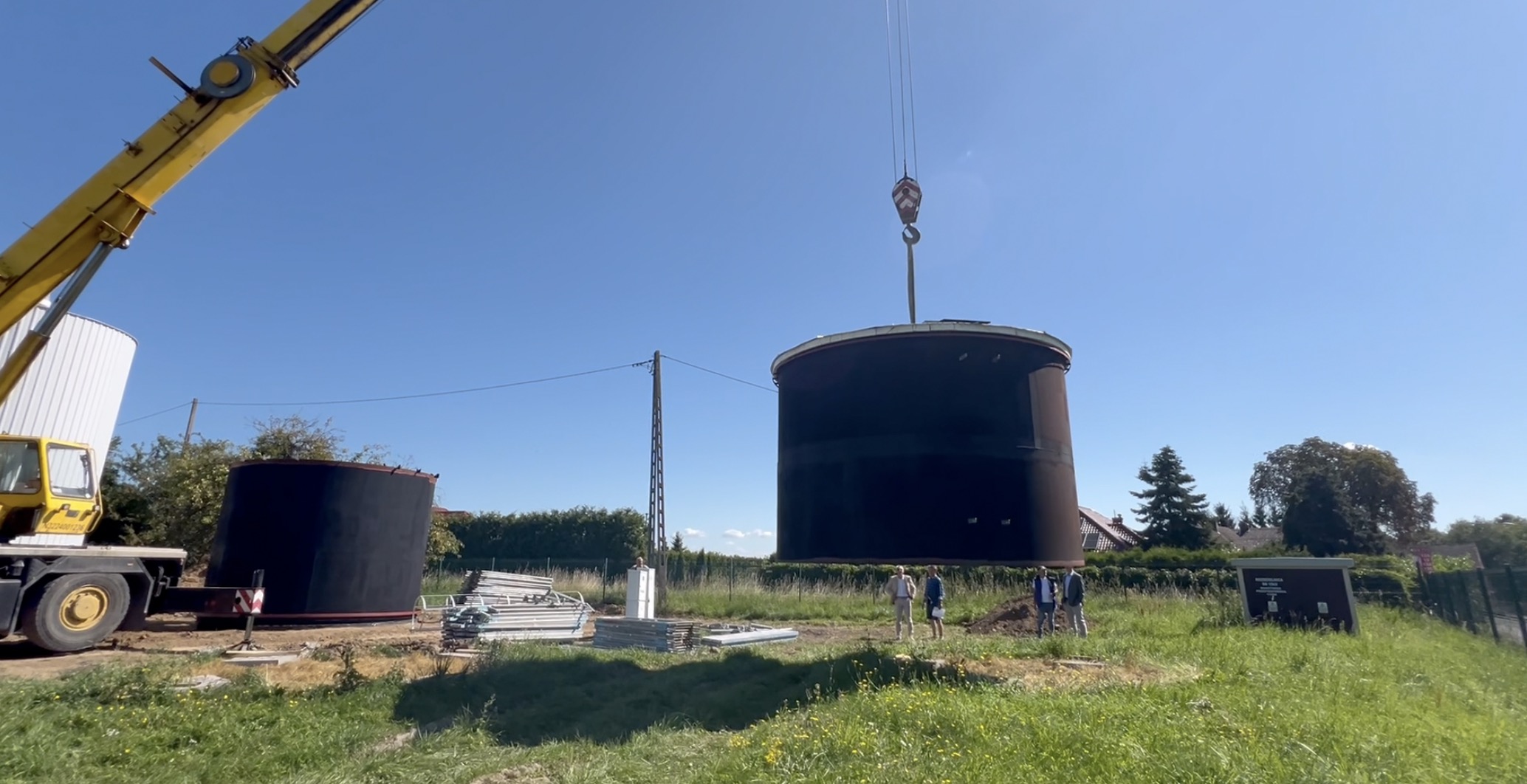 Nowy zbiornik na ujęciu wody w Warzymicach