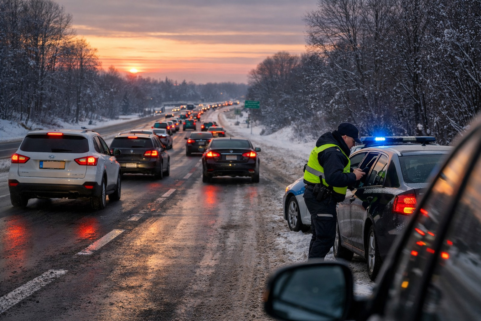 Noworoczne powroty na drogach. Pamiętajmy o bezpieczeństwie