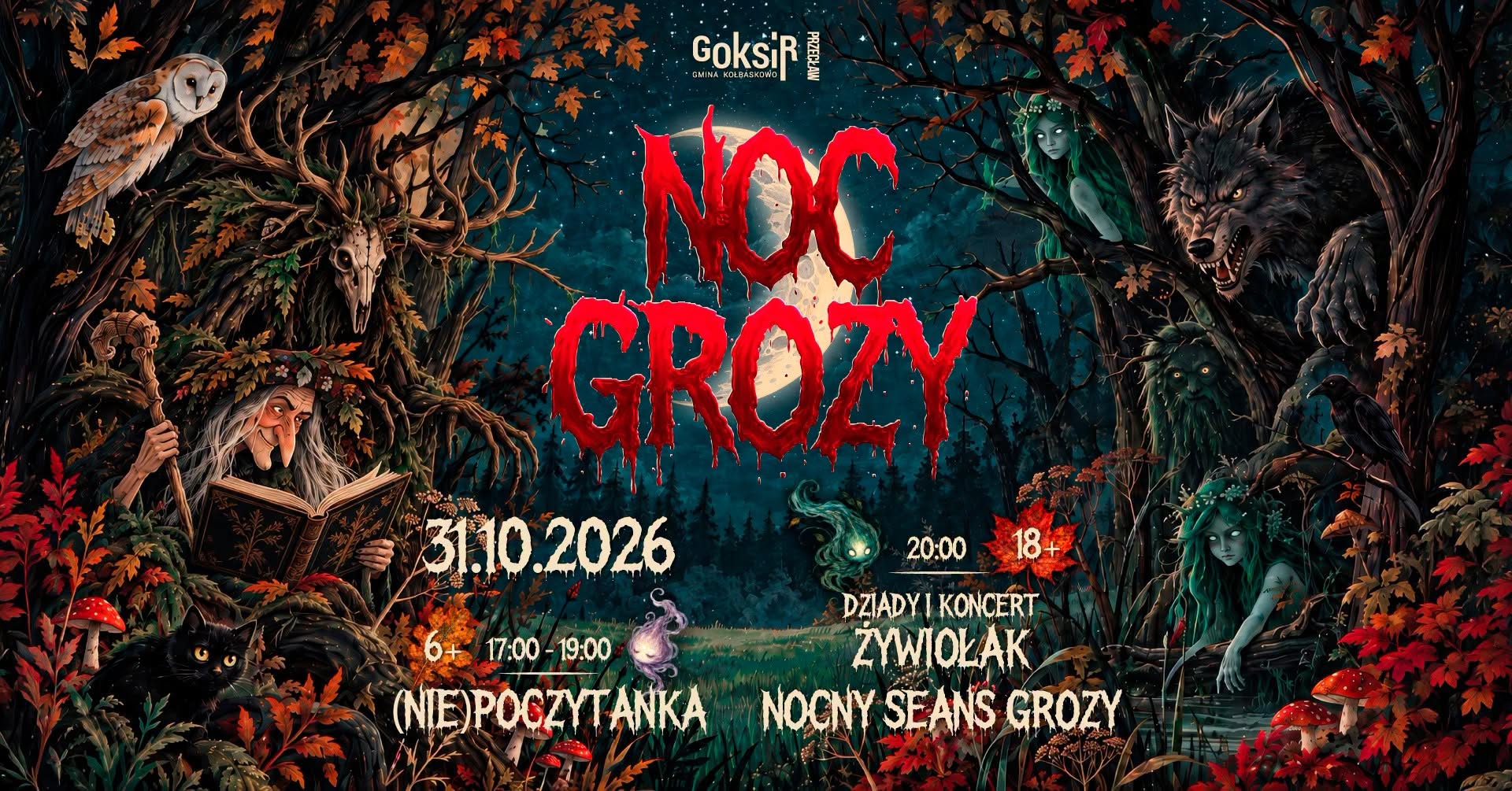 Od opowieści przy ognisku po „Czarny Telefon”. Noc Grozy w Przecławiu