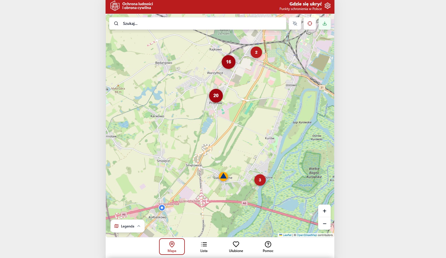 Aplikacja „Gdzie się ukryć” już działa. Problemy techniczne na starcie