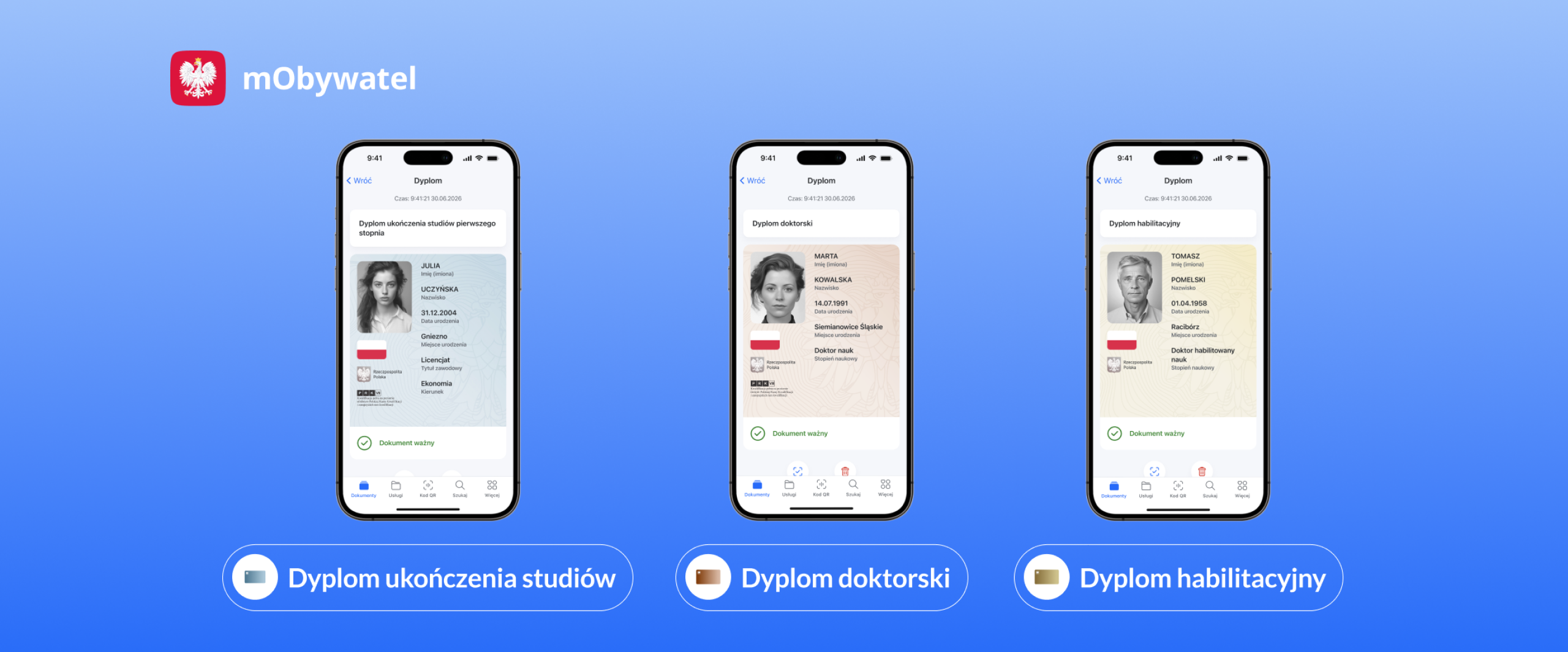 Dyplom ukończenia studiów trafia do mObywatela. Rząd zapowiada też kolejne nowości